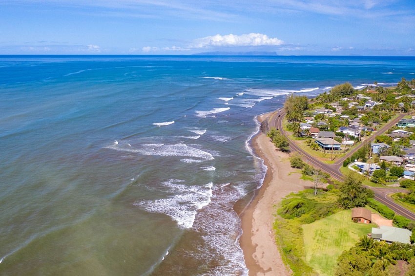 Kimsey Beach House & Cottage aerial view